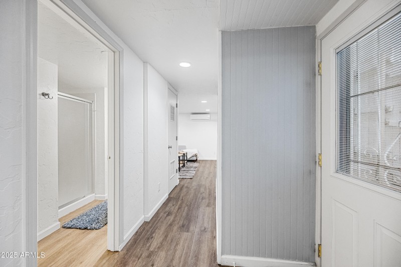 Lower Level Hallway to Bathroom