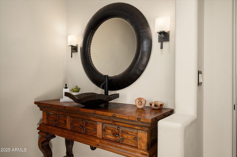 Powder and pool bathroom