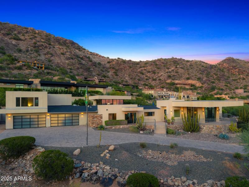 58front of property_aerial twilight