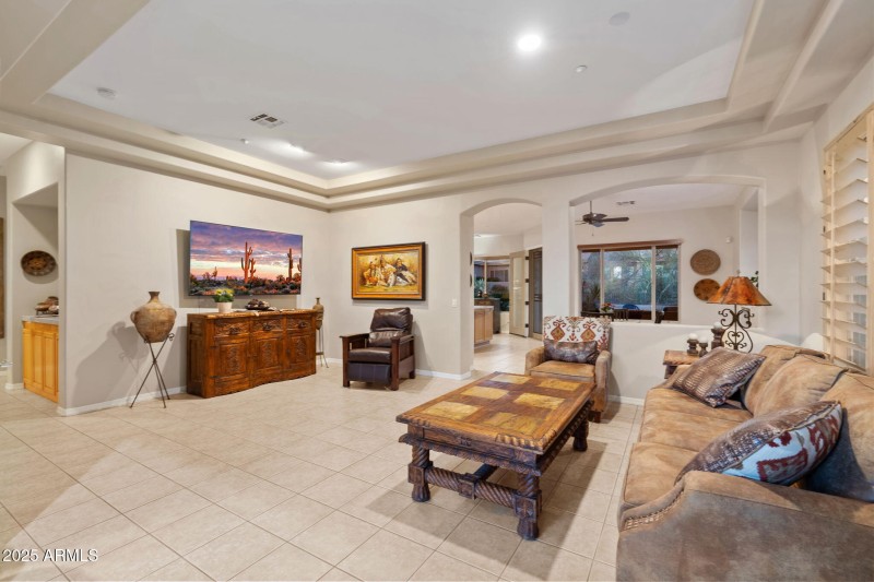 Expansive living room