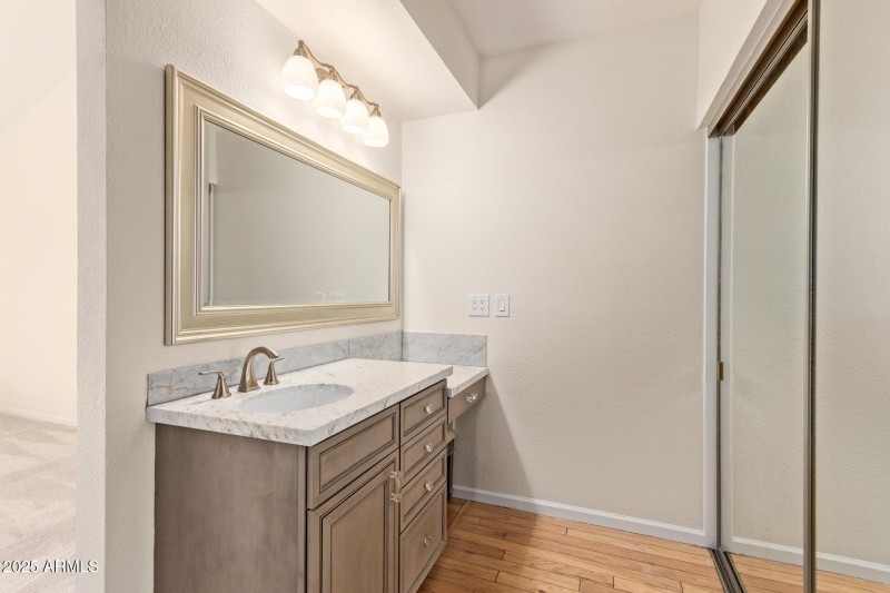 2nd sink/counter area off bedroom