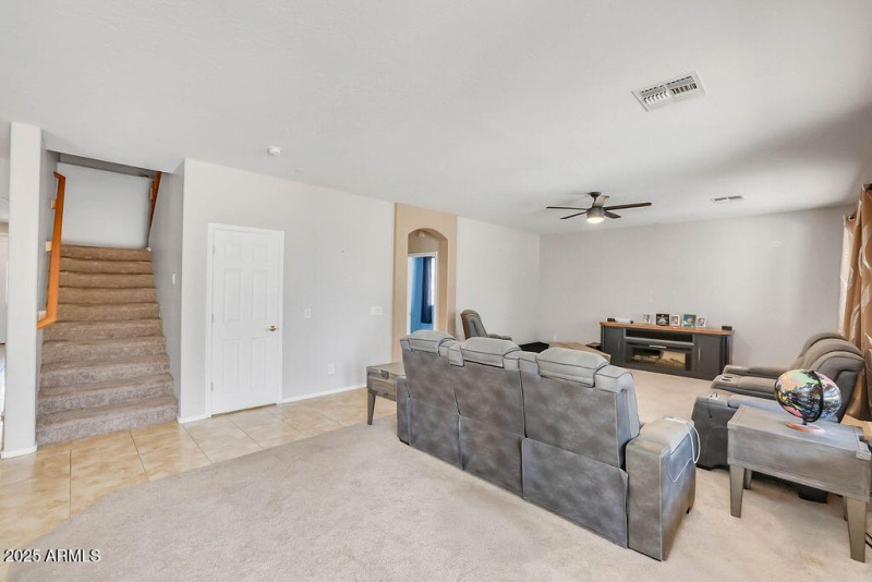 Family Room to Stairs