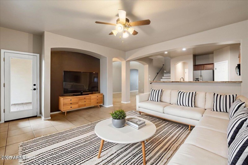 Living Room Virtually Staged