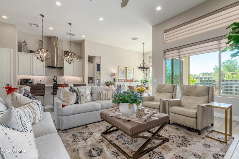 GREAT ROOM OPENS TO PATIO