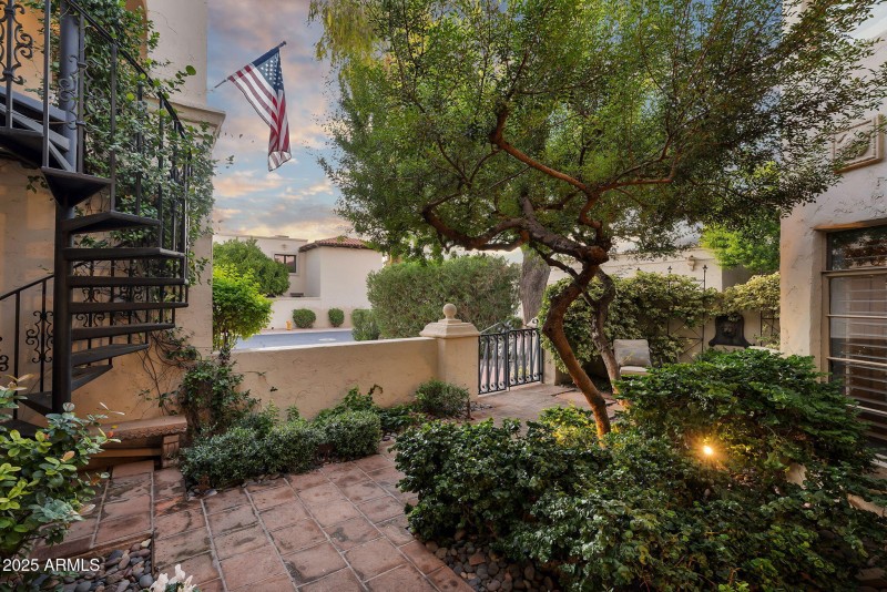 Courtyard twighlight