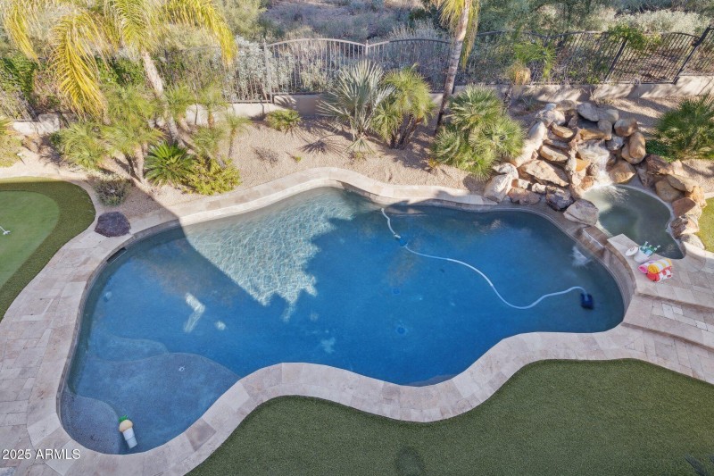 Sparkling pool and spa