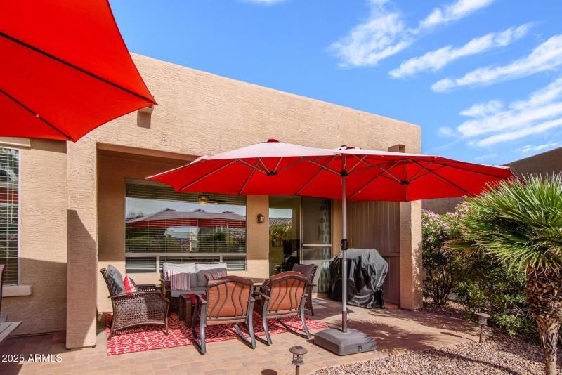 Patio is great for entertaining