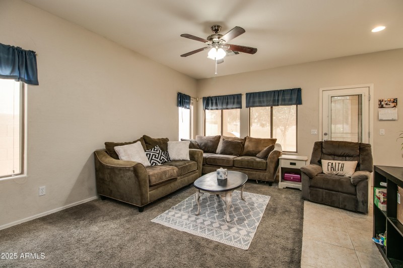 Open Family Room to Kitchen