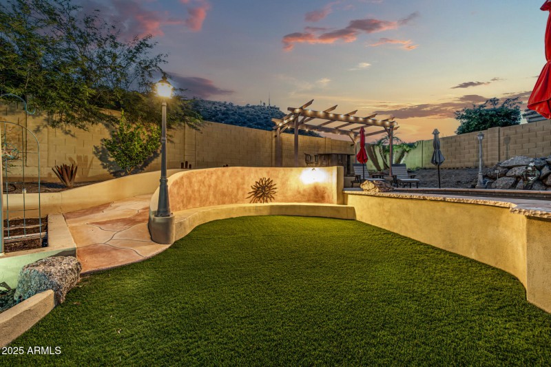 Backyard Entertaining Area