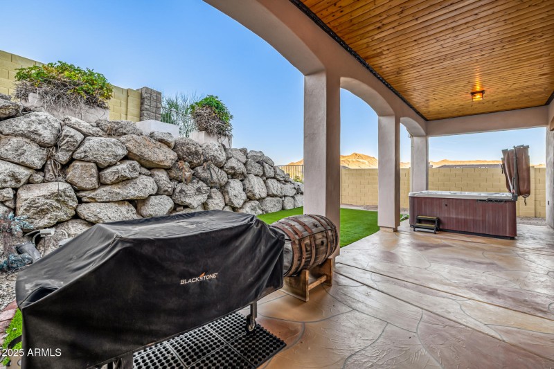 Spa and Waterfall Feature