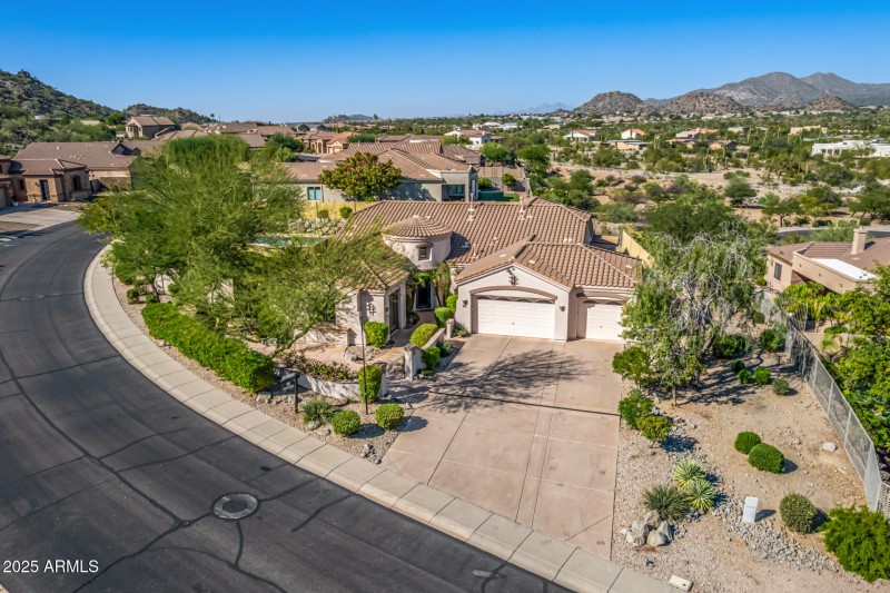 Aerial View – Home + Lot