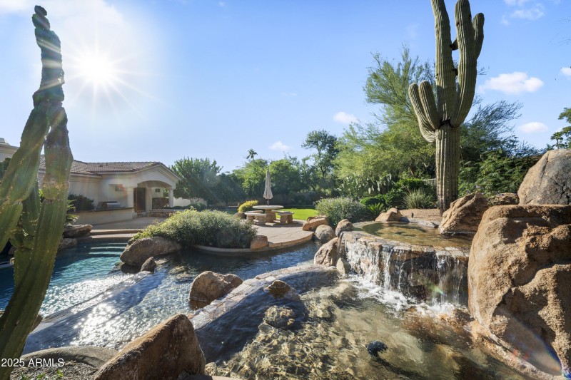 Tranquil water features & pools