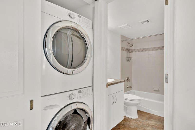 El Lago Laundry and Hall Bathroom