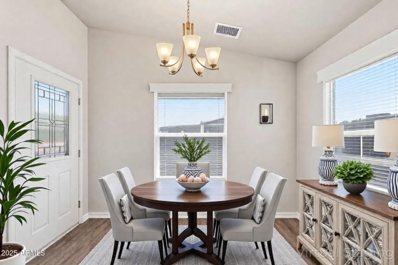 Virtually Staged Dining Room