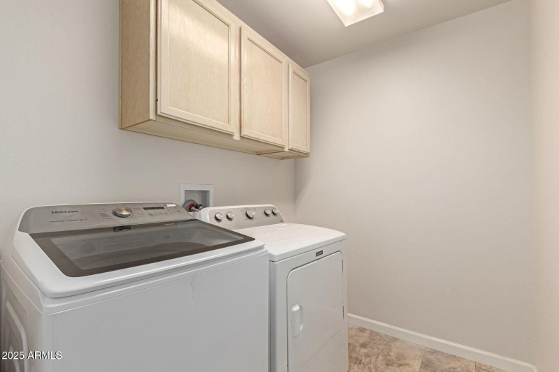 Washer and dryer laundry room