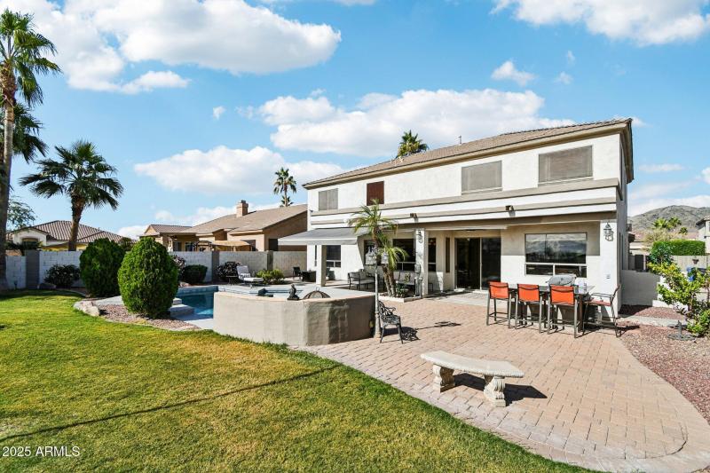 Entertainer's backyard