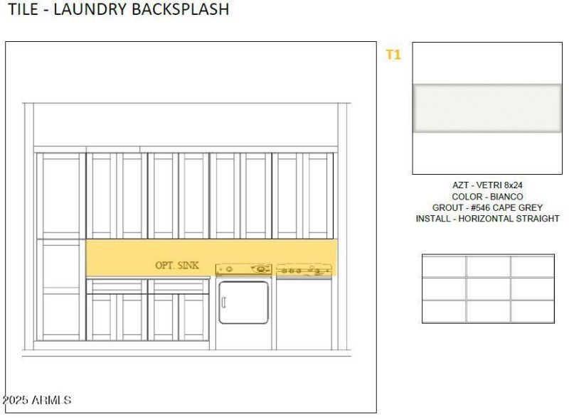 Tile Laundry Backsplash