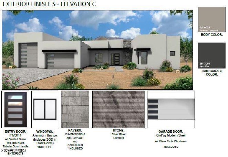 Exterior Finishes Elevation C