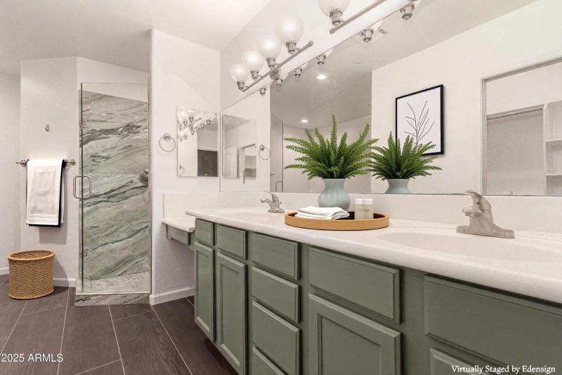 virtually staged main bathroom