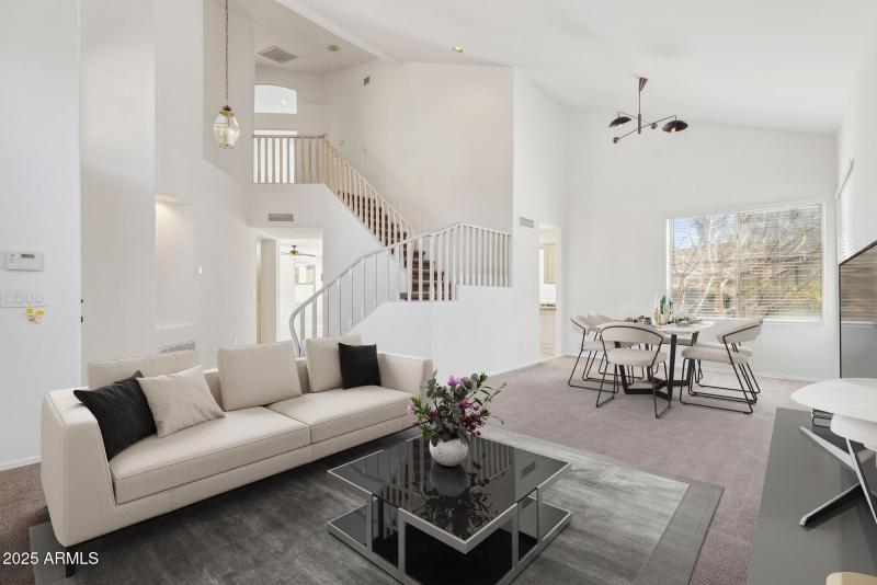 Staged living room / Dining