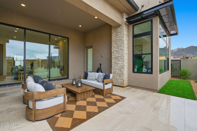 Back Patio W Sliding Glass Door