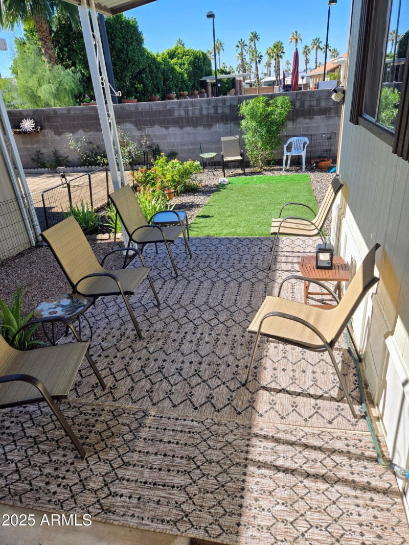 Large patio
