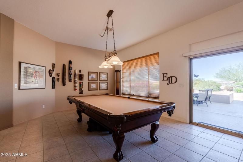 Pool Table & all furnishings convey