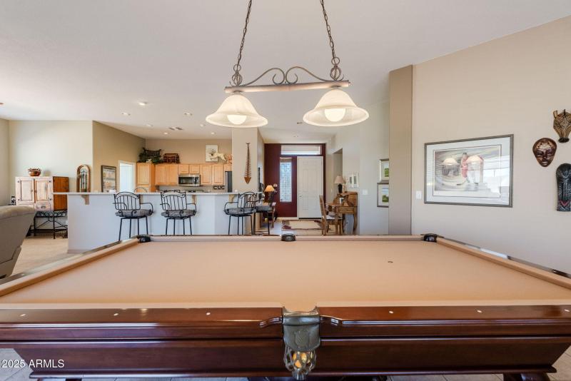 Pool table conveys or can be removed.