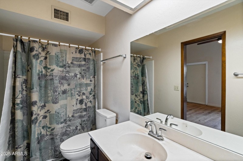 Primary bath with tub and shower