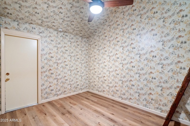 Bedroom 2 with vaulted ceiling