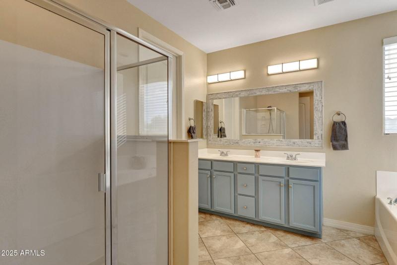Primary Bath with Dual Vanity