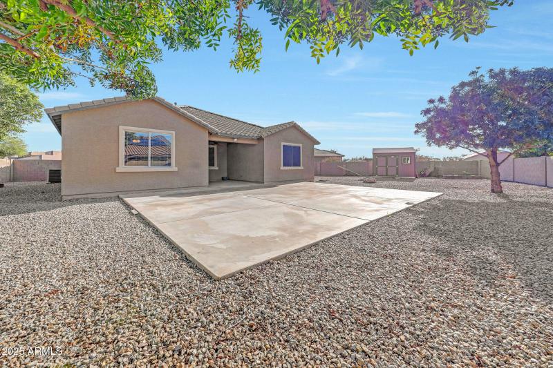 Back of Home & Concrete Slab