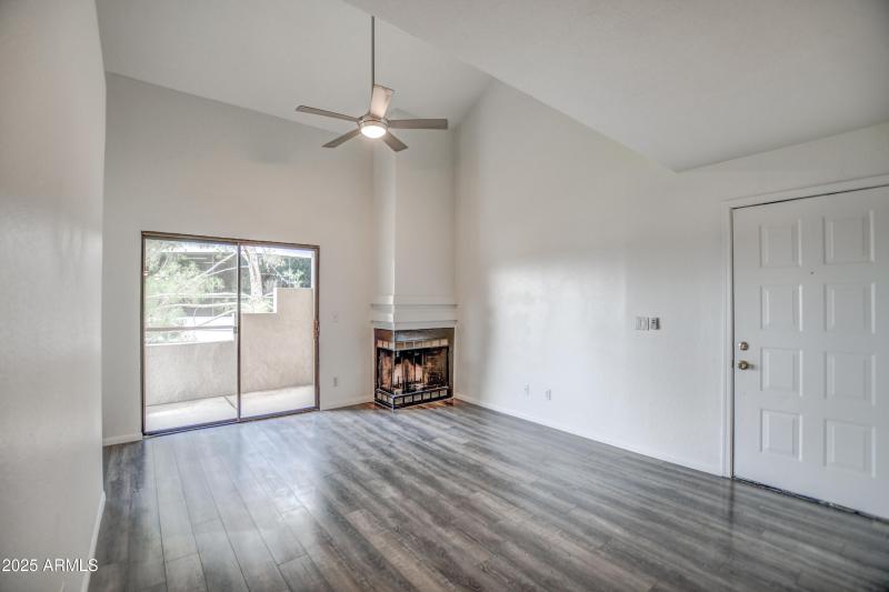 Woodburning fireplace