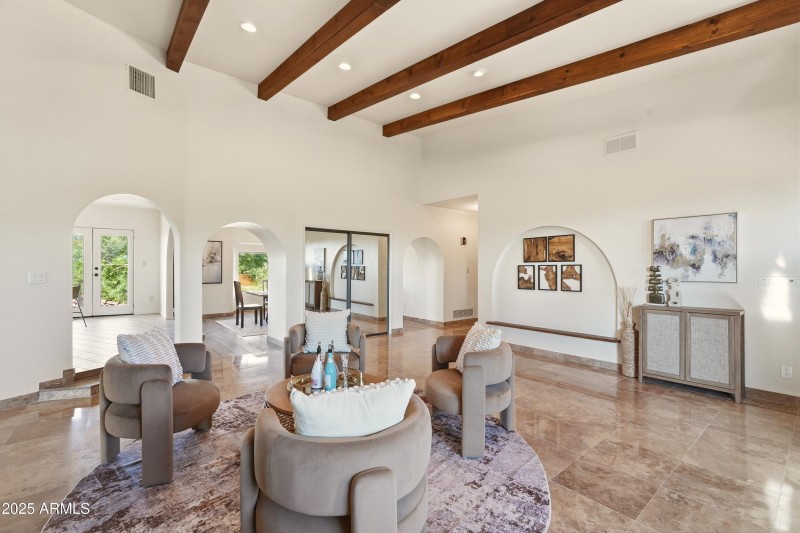 FOYER WITH FIREPLACE!