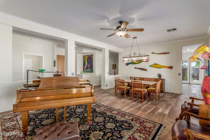 Expansive Living & Dining Area