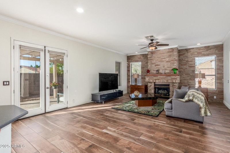 Bright Living Room with Patio