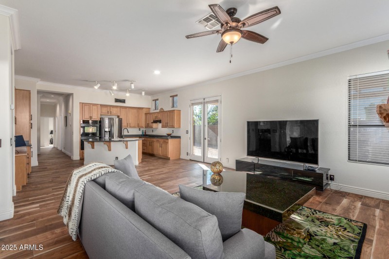 Open Living & Kitchen Layout