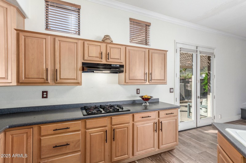 Gas Cooktop & Backyard Access