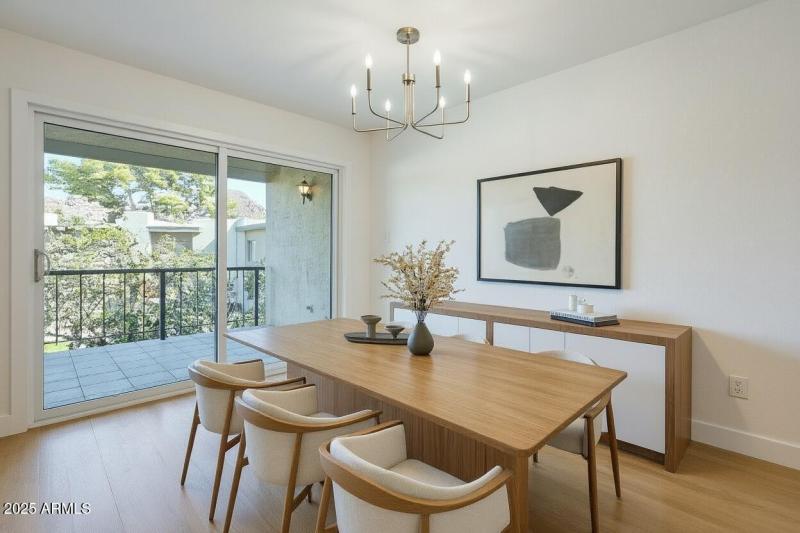 Virtually Staged Dining Room