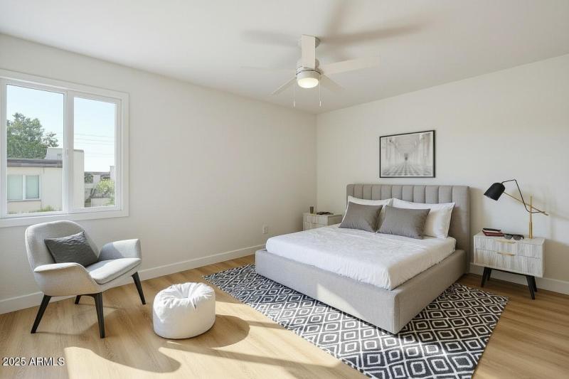Virtually Staged Guest Bedroom