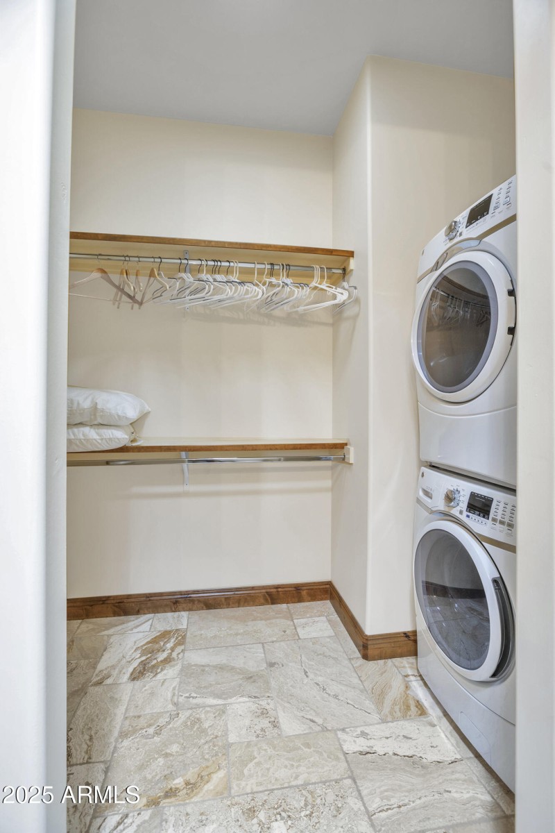 Casita closet with laundry