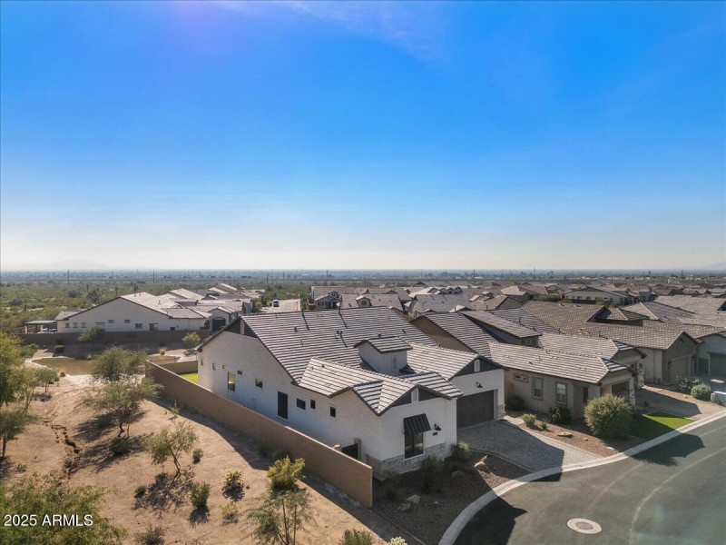 Aerial front of home