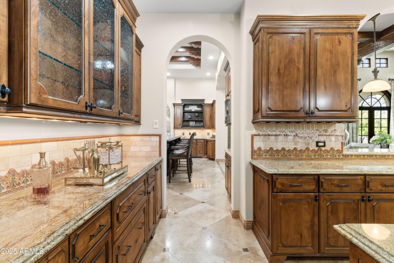 Serving Area and Wet Bar