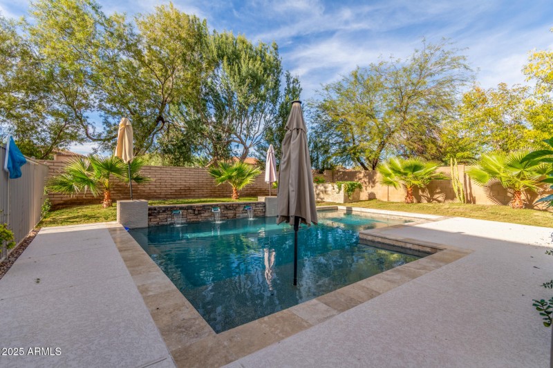 128th - Custom Pool with Water Feature
