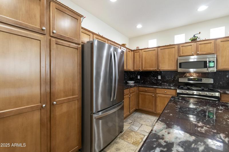 Kitchen with stainless appliances