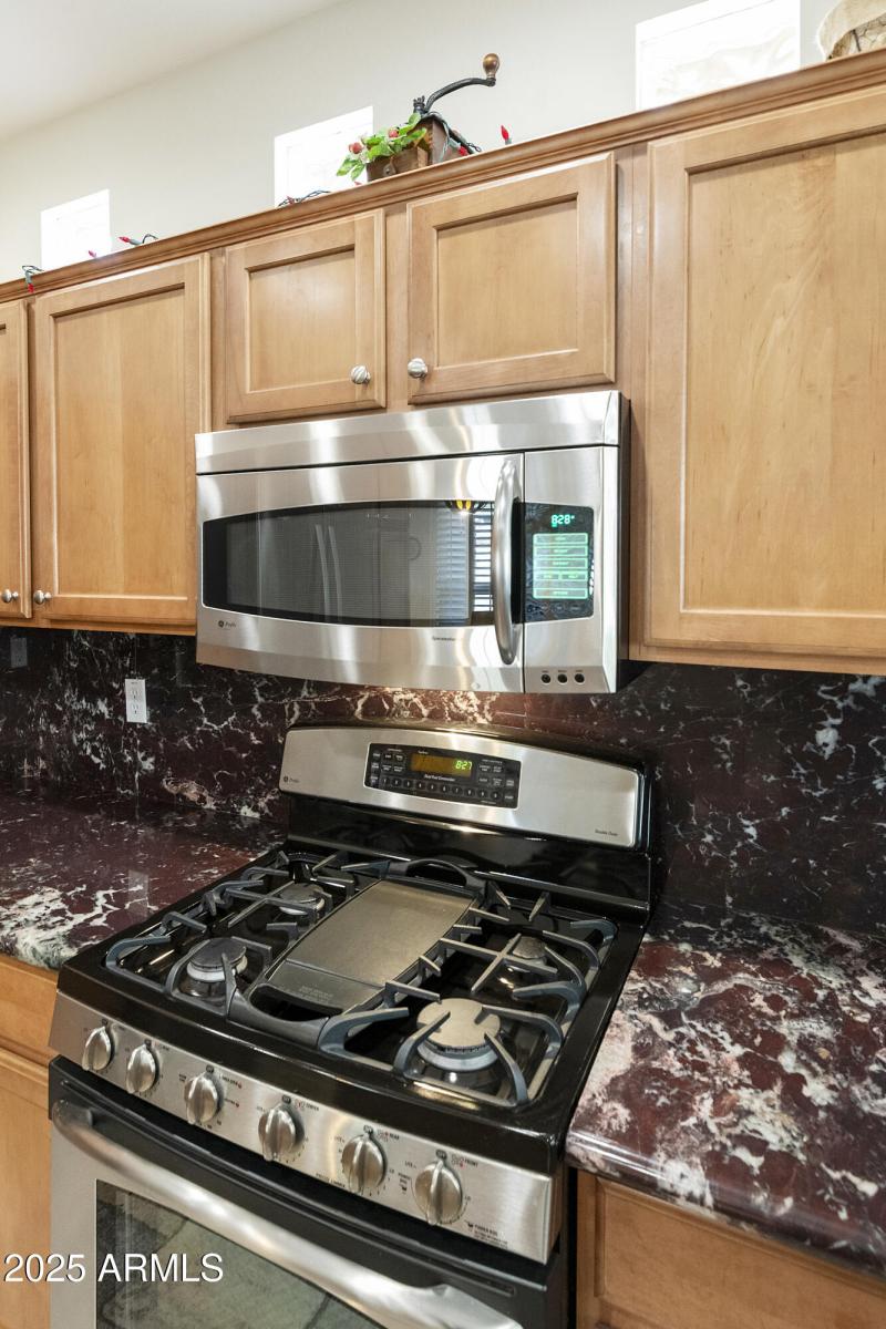 Kitchen with granite