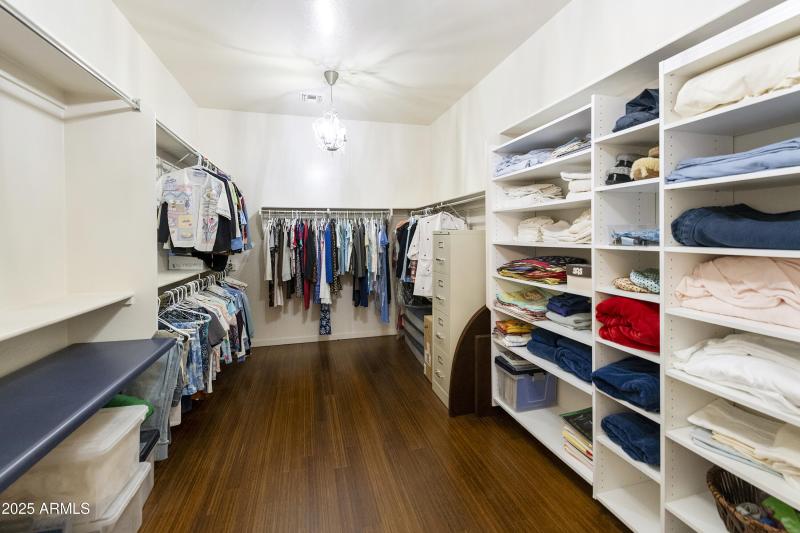 Primary walk-in closet