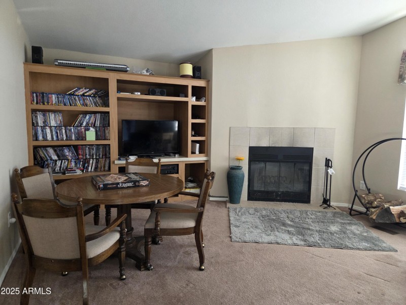 living room fireplace