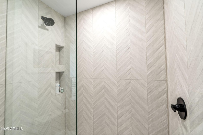 Walk in tiled Shower