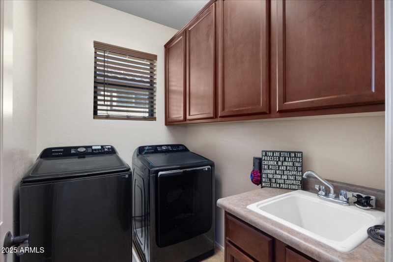 Cabinets in upstairs laundry